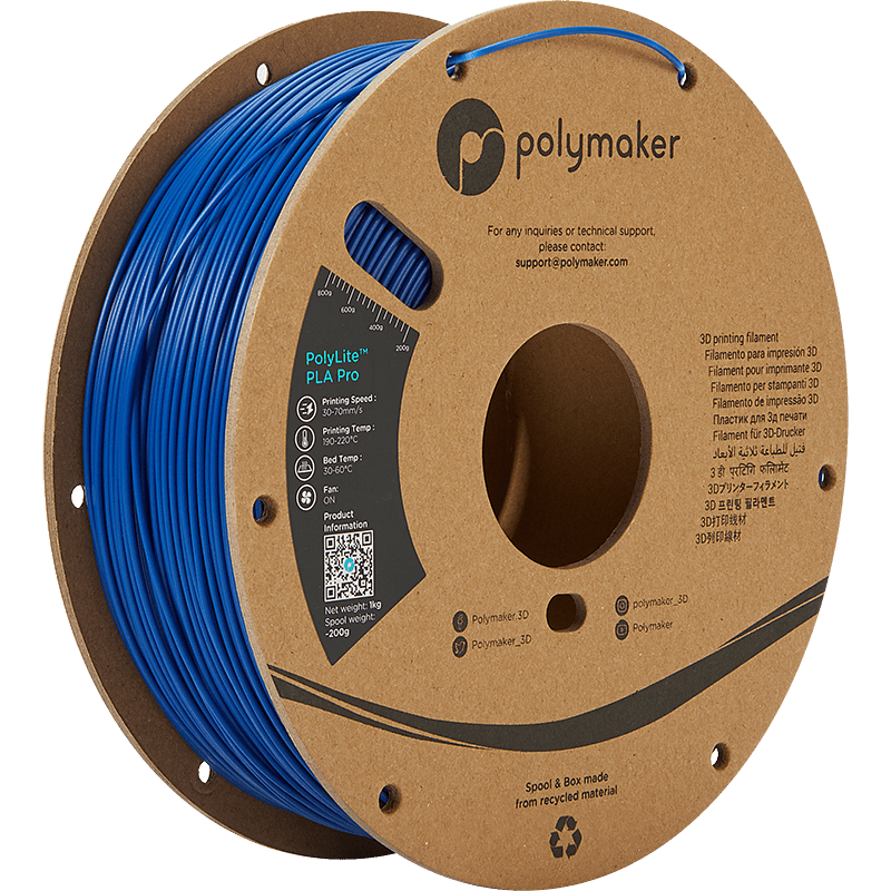 Polymaker POLYLITE™ PLA PRO 3D filament Blue Jam free 1.75 mm 1KG - AC products