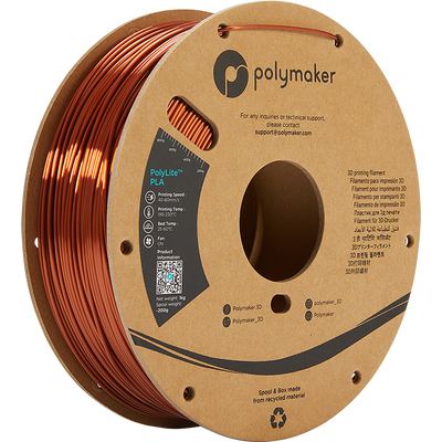 Polymaker PolyLite PLA Silk Bronze 1.75 mm 1KG