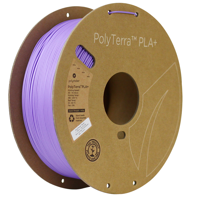 Polymaker PolyTerra PLA+ filament Purple 1.75 mm 1KG