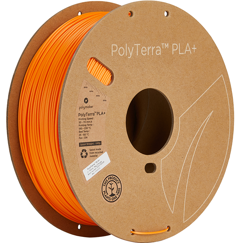 Polymaker PolyTerra PLA+ filament Oranje 1.75 mm 1KG