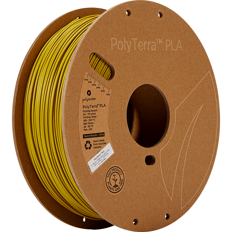 Polymaker PolyTerra Pla filament Army Light Green 1.75 mm 1KG
