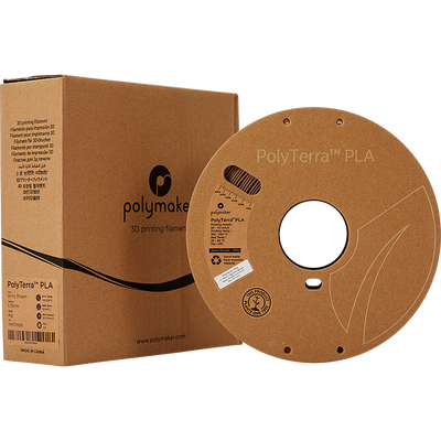 Polymaker PolyTerra Pla filament Army Brown 1.75 mm 1KG