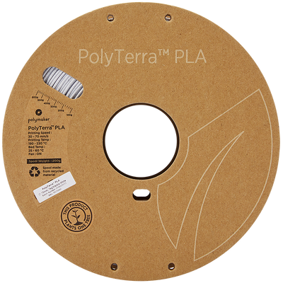 Polymaker PolyTerra Pla filament Marble white 1.75 mm 1KG