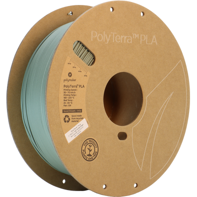 Polymaker PolyTerra Pla filament Muted Green 1.75 mm 1KG