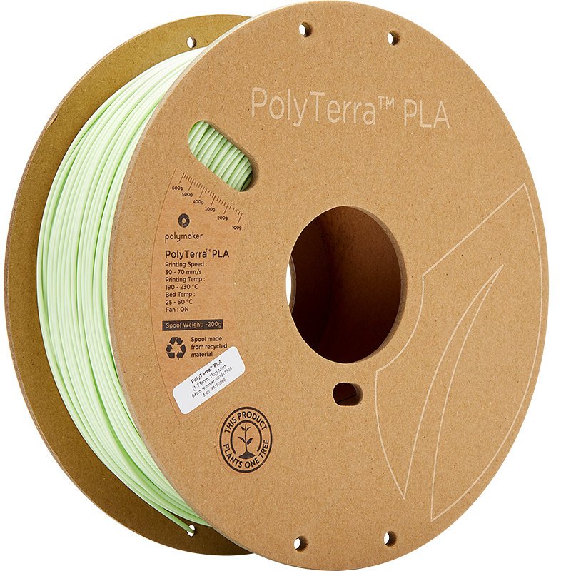 Polymaker PolyTerra Pla filament Mint 1.75 mm 1KG