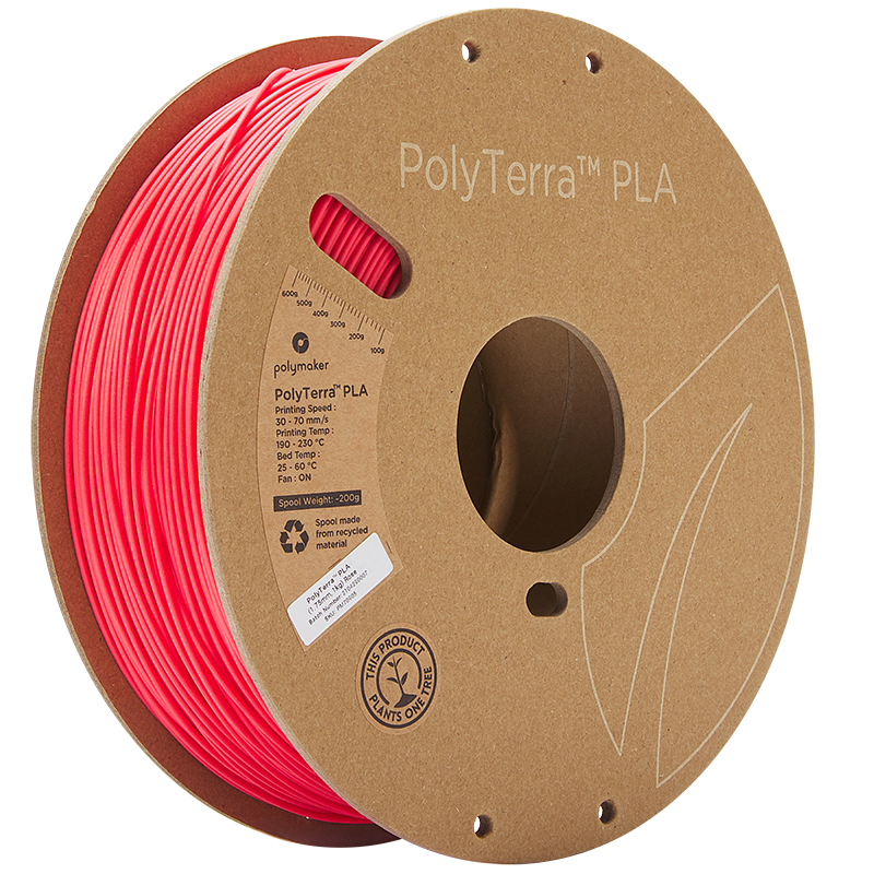 Polymaker PolyTerra Pla filament Rose 1.75 mm 1KG