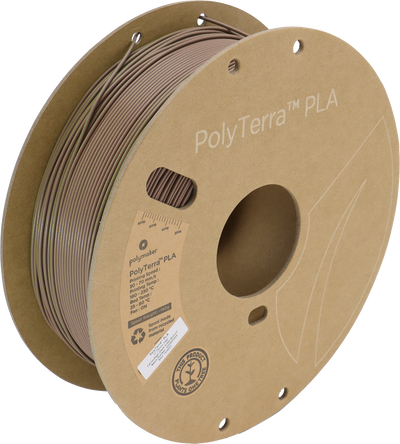 Polymaker PolyTerra PLA Filament Dual Camouflage (Dark Green-Brown) 1.75 mm 1KG