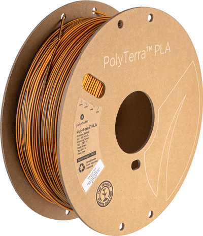 Polymaker PolyTerra PLA Filament Dual Shadow Orange (Orange-Black) 1.75 mm 1KG - AC products