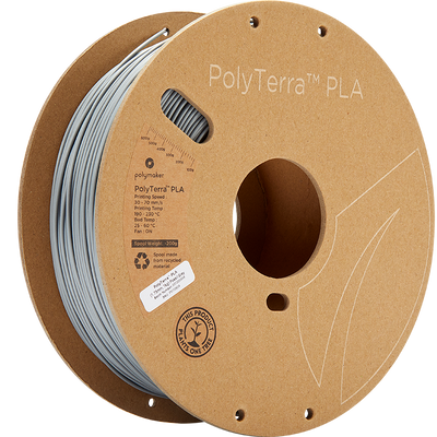 Polymaker PolyTerra Pla filament Fossil Grey 1.75 mm 1KG