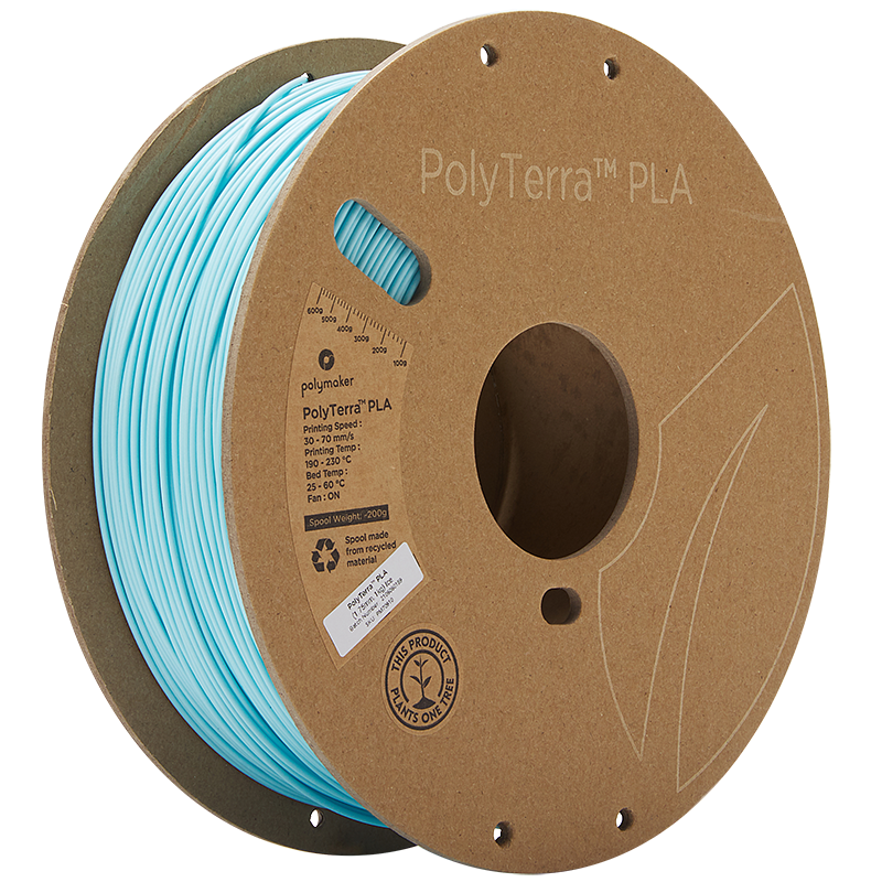 Polymaker PolyTerra Pla filament Ice 1.75 mm 1KG