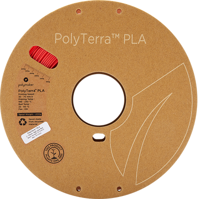 Polymaker PolyTerra Pla filament Lava Red 1.75 mm 1KG