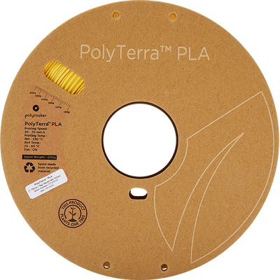 Polymaker PolyTerra Pla filament Savannah Yellow 1.75 mm 1KG