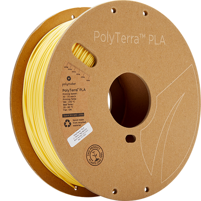 Polymaker PolyTerra Pla filament Banana 1.75 mm 1KG